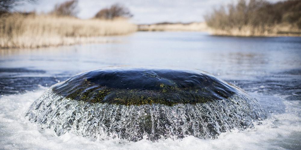 De waterinlaat in het infiltratiegebied Castricum