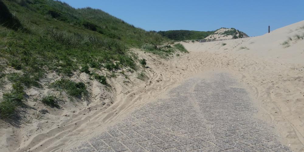 Stuivend duin fietspad Nieuwe Kattendel